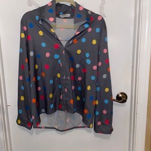Polka dot colorful Misslook long sleeve shirt